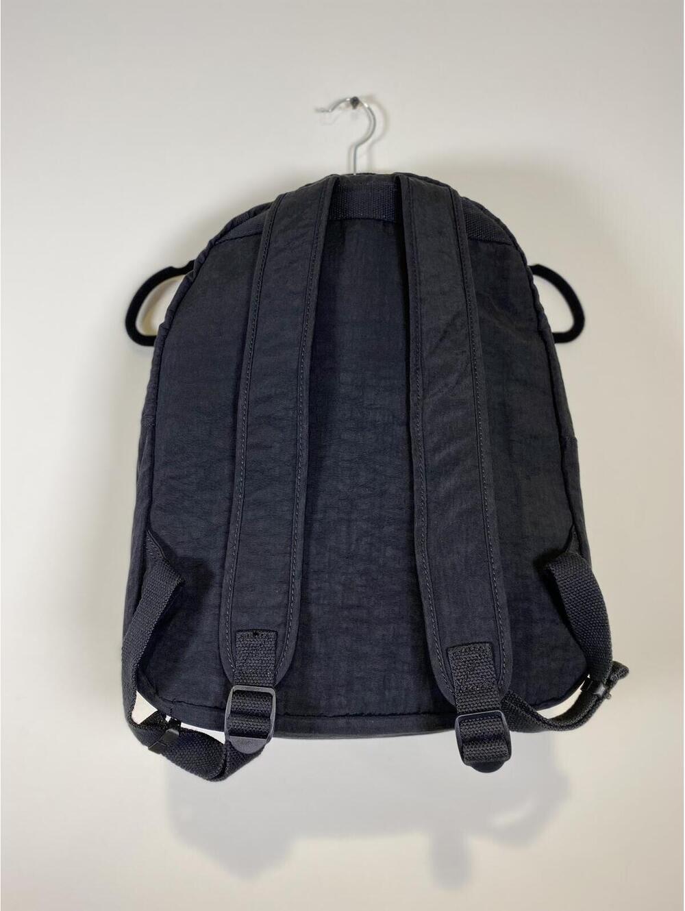 Kipling Black Nylon Backpack with Purple Monkey Keychain - Picture 4 of 8
